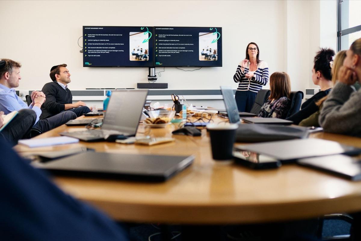 The ITD Global account management team in a weekly update